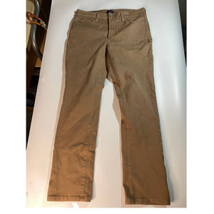 NYDJ Classic Straight Leg Tan Pants